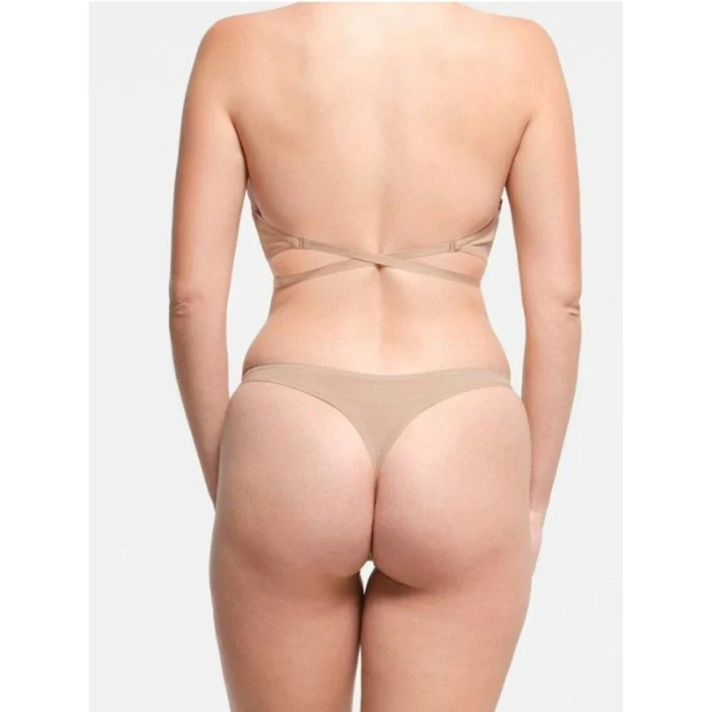 CHECK STOCK NEW SKIMS Multiway Strapless Underwire Bra Clay 32B NWT - Picture 7 of 8